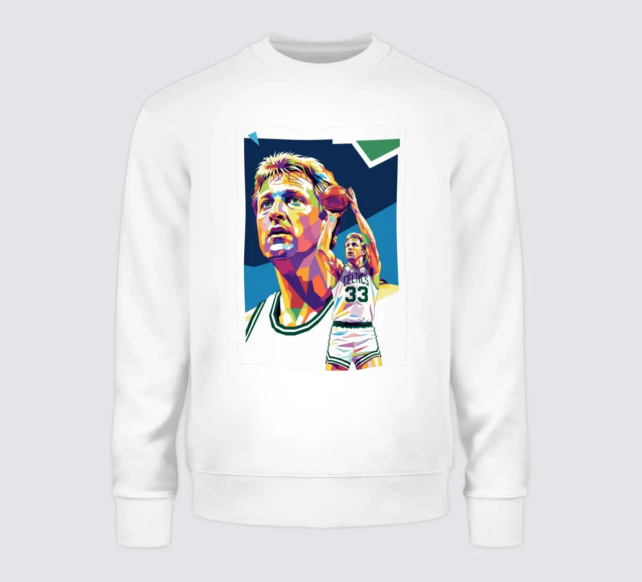 Ritratto pop art di Larry Bird felpa da Hantamrata