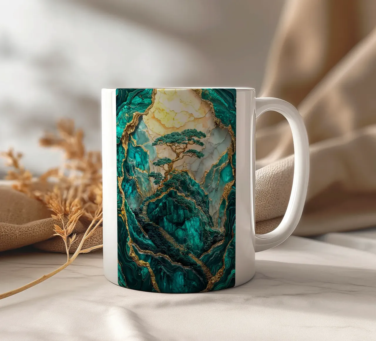 Journey to the Sacred Tree tazza in ceramica da Pixaverse