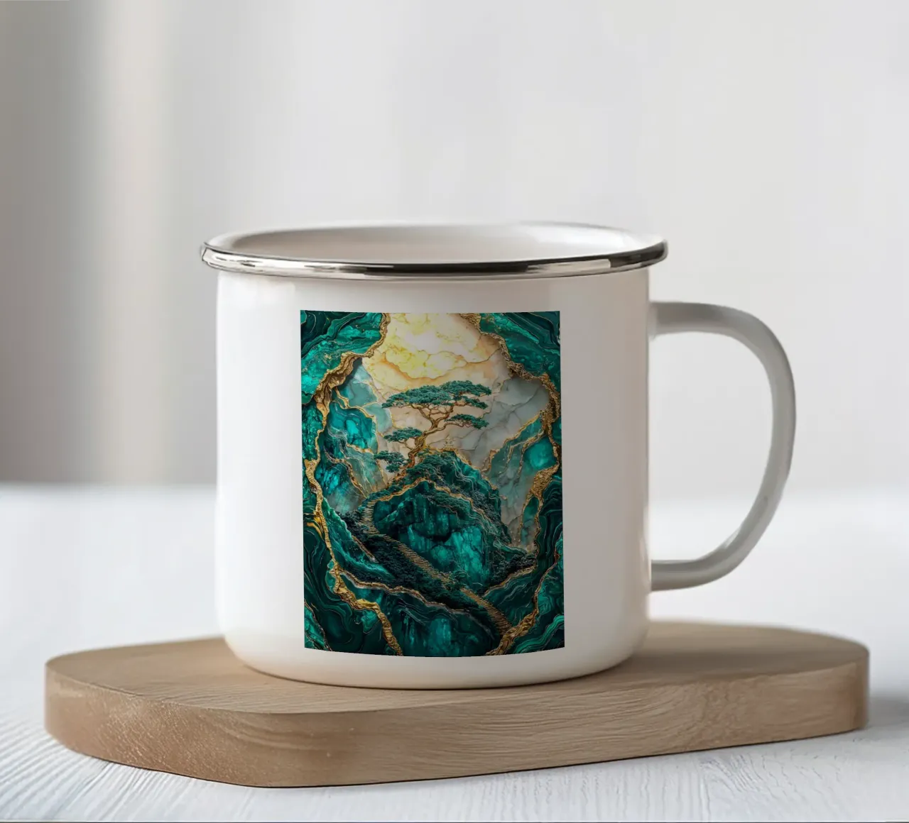 Journey to the Sacred Tree tazza in smalto da Pixaverse