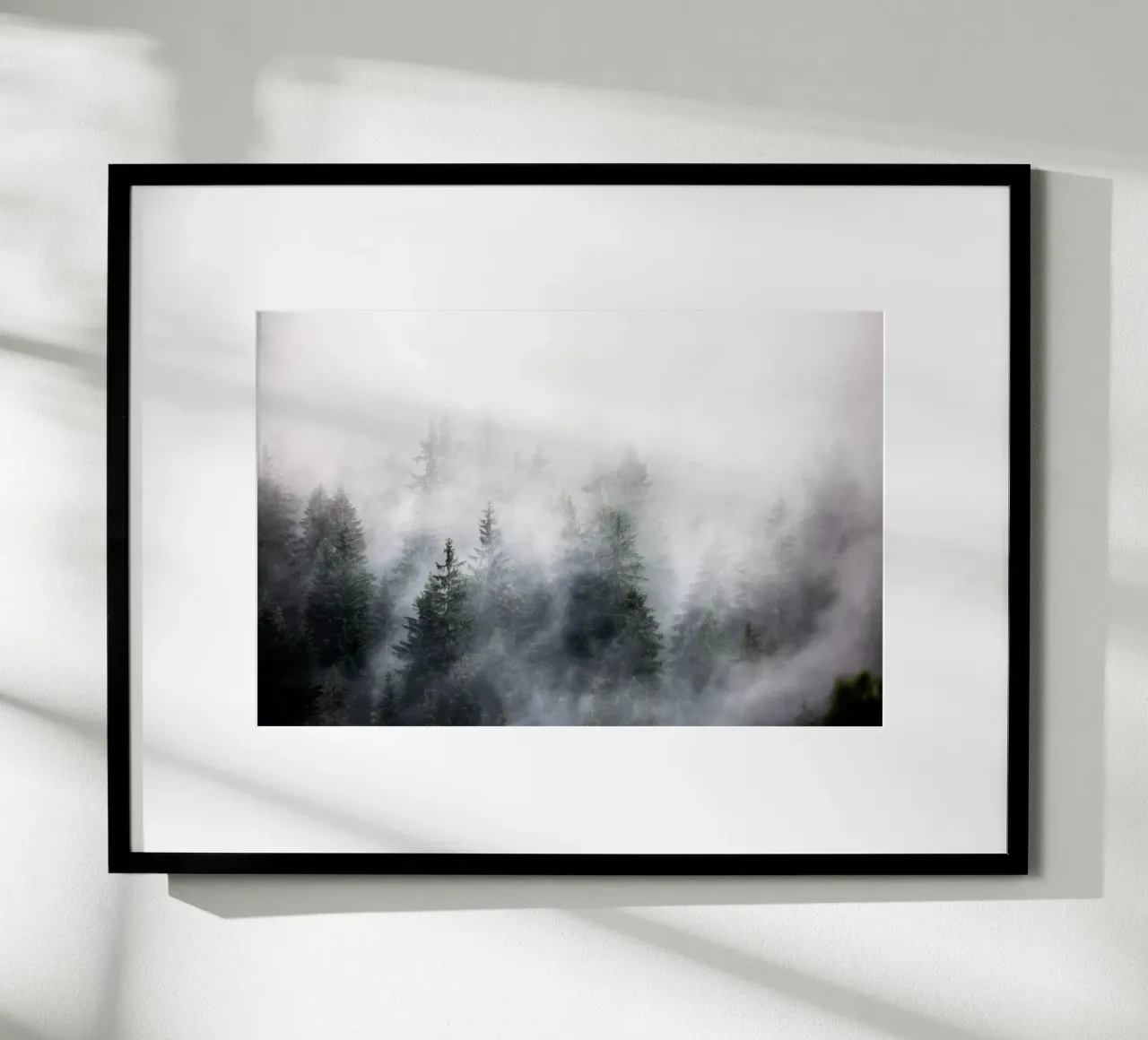 Foggy Woods 6 Poster von Mareike Böhmer Photography