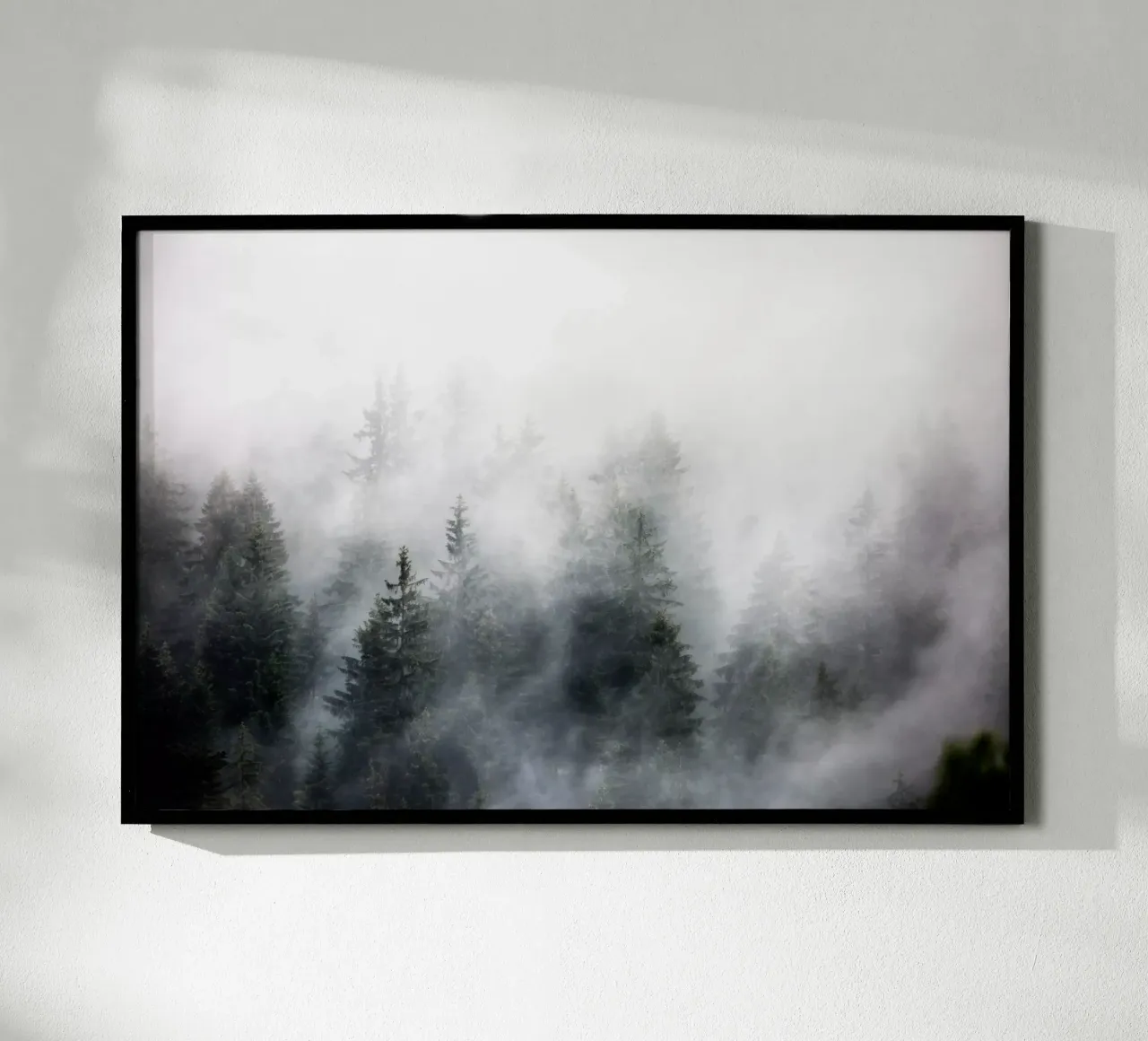Foggy Woods 6 Poster von Mareike Böhmer Photography