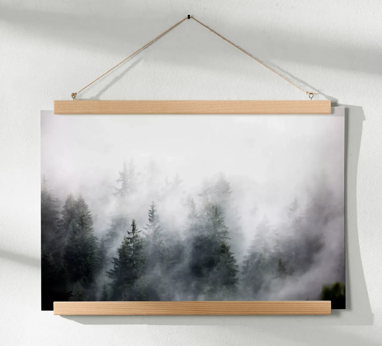 Foggy Woods 6 Poster von Mareike Böhmer Photography