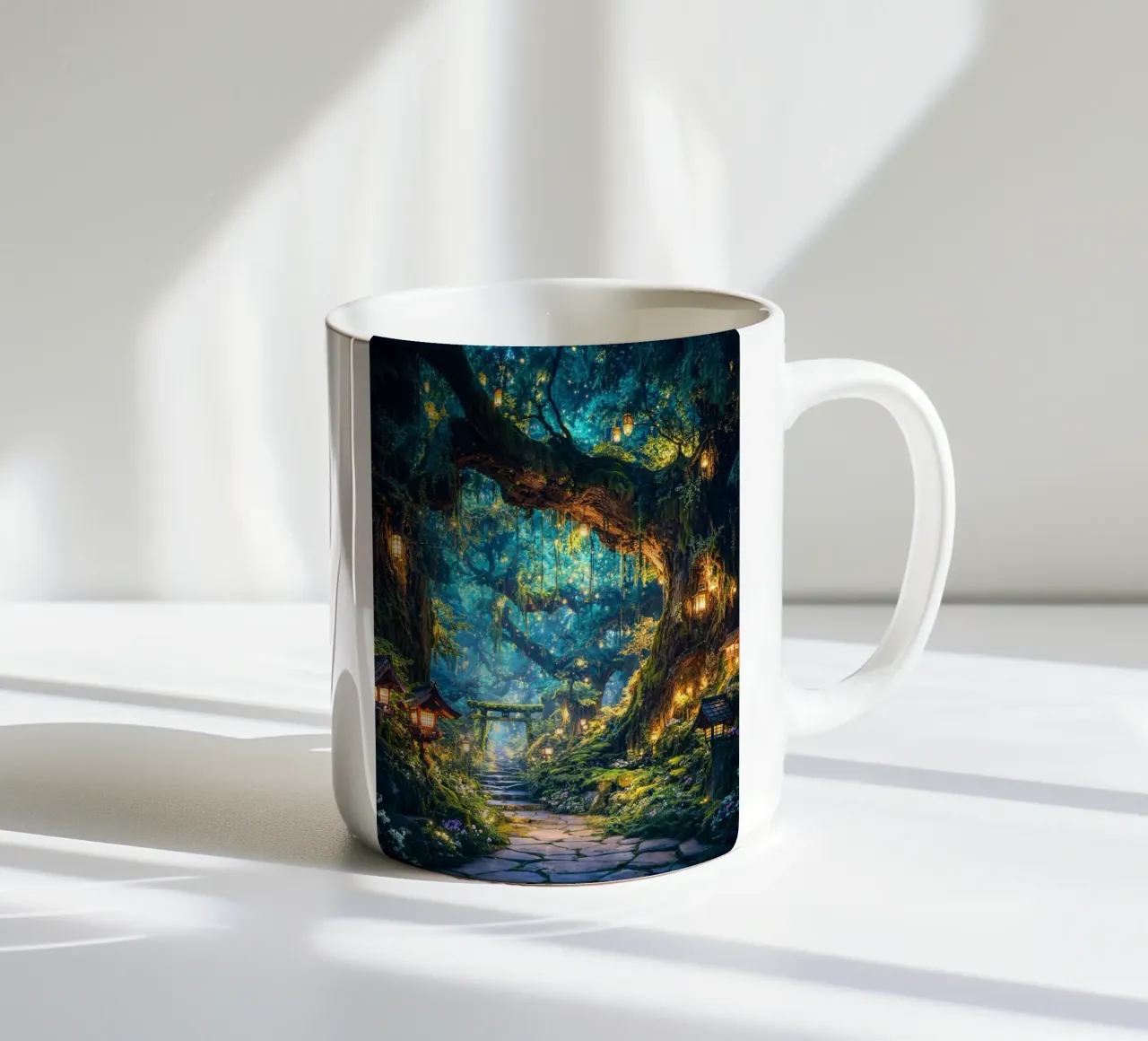Lantern Path of the Spirit Grove tazza in ceramica da Pixaverse