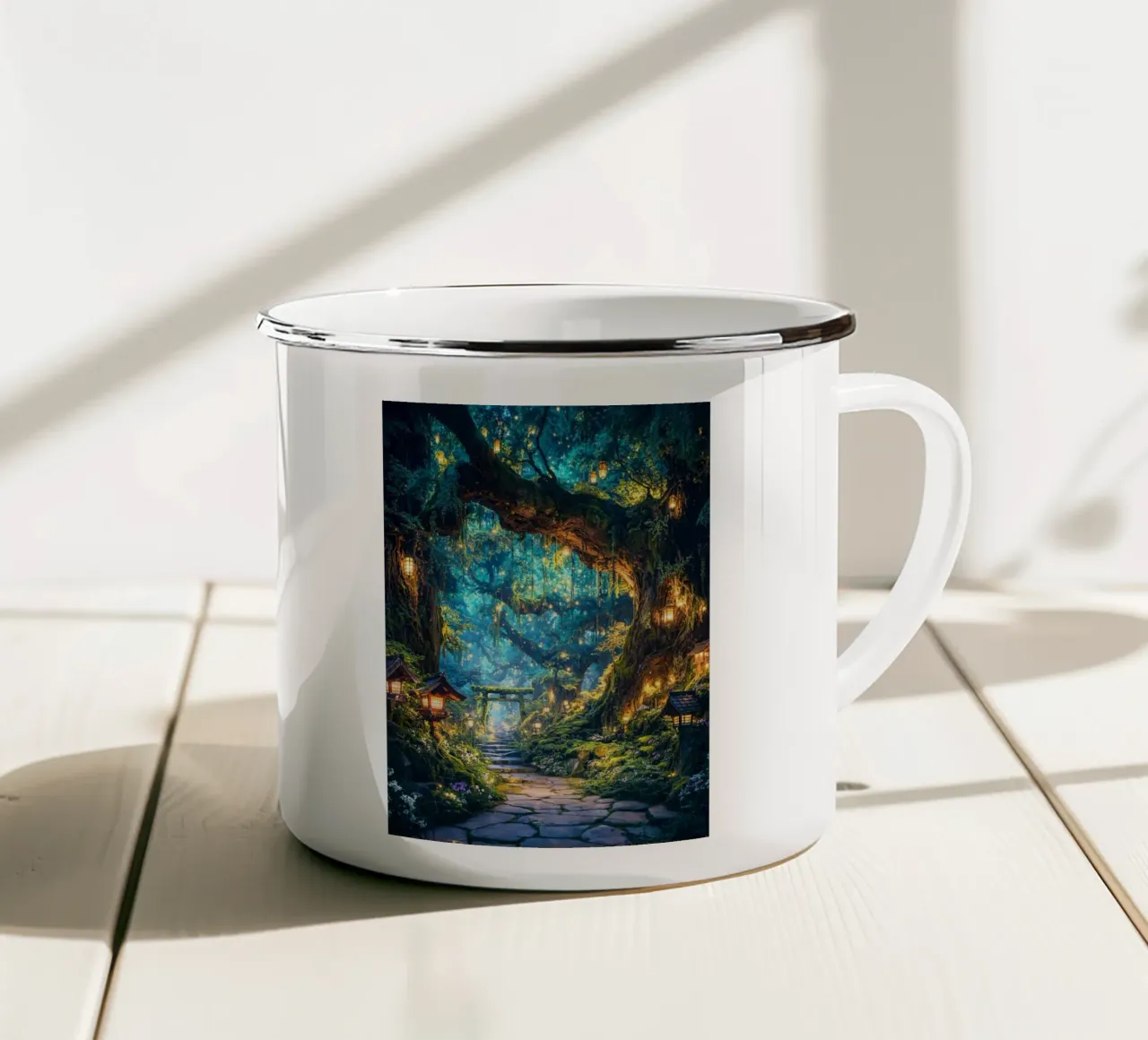 Lantern Path of the Spirit Grove tazza in smalto da Pixaverse