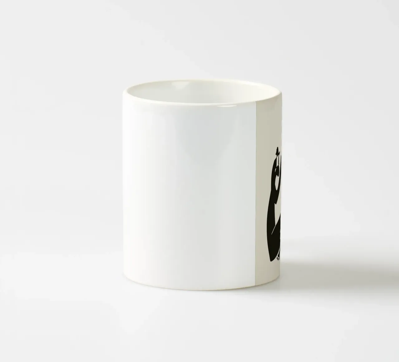 Nudo in nero 05 tazza in ceramica da Little Dean