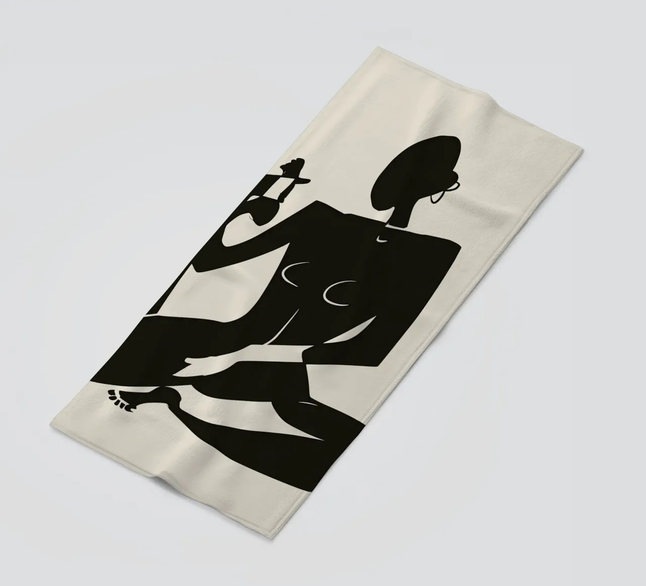 Nudo in nero 05 telo mare da Little Dean