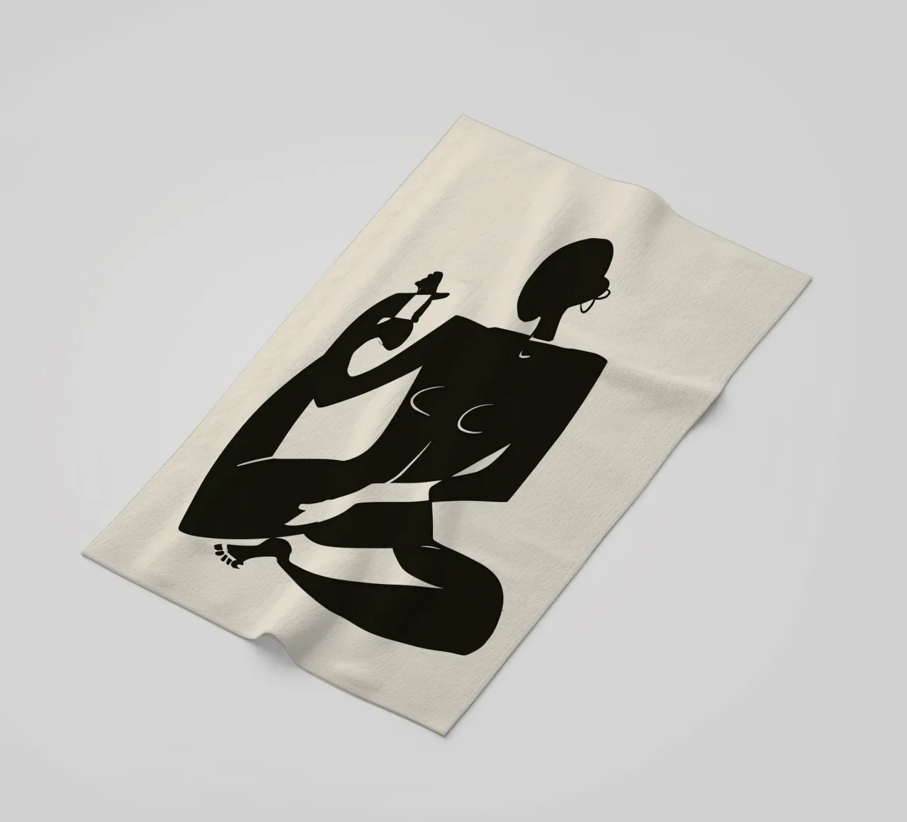 Nudo in nero 05 telo mare da Little Dean