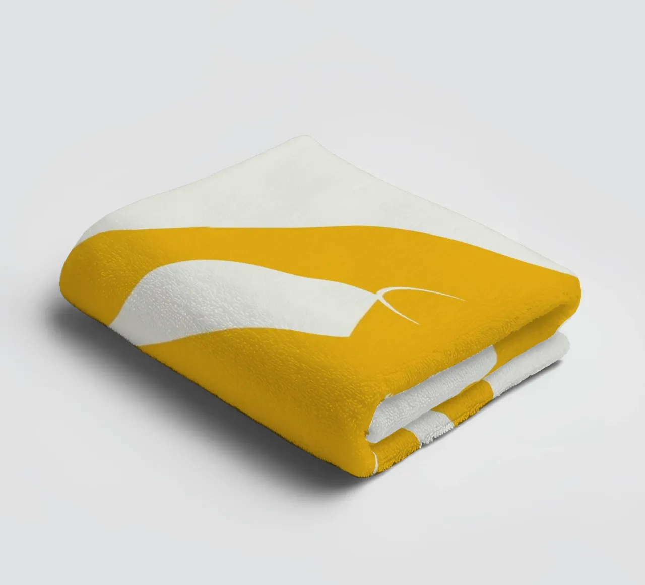 Nu sur jaune 06 serviette de bain de Little Dean
