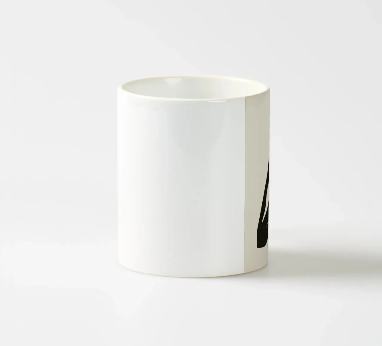 Nudo in nero 06 tazza in ceramica da Little Dean