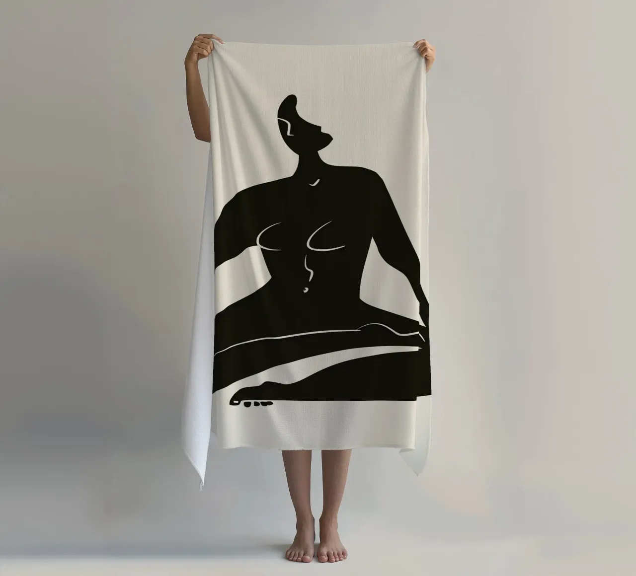 Nudo in nero 06 telo mare da Little Dean