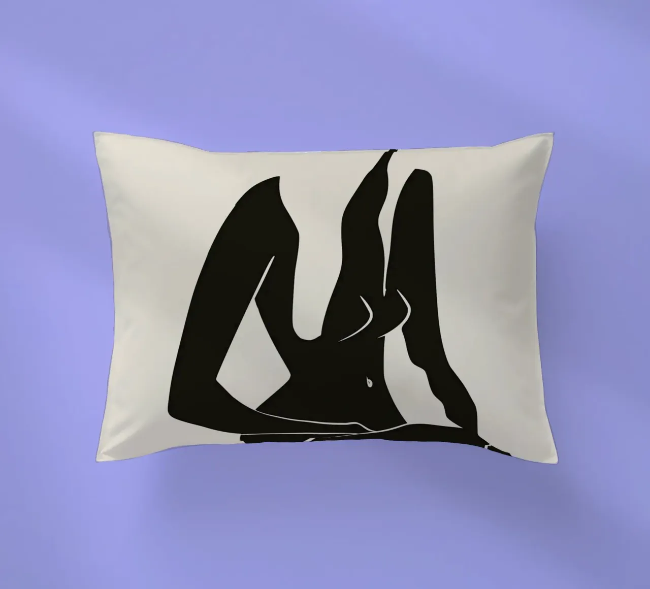 Nudo in nero 07 cuscino da Little Dean