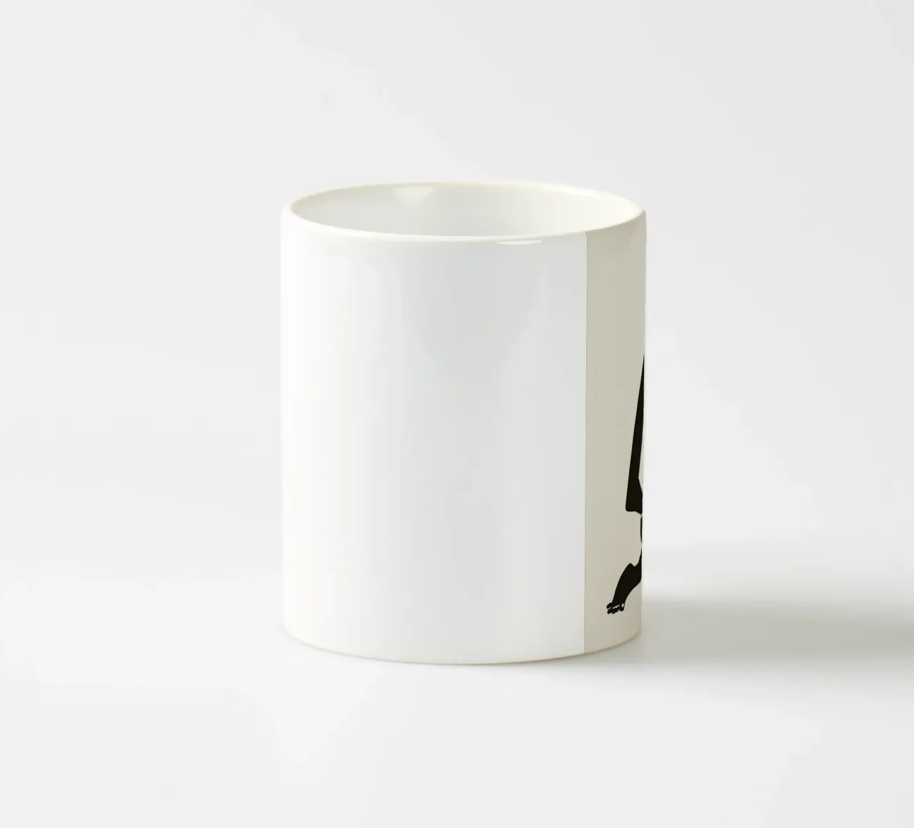 Nudo in nero 07 tazza in ceramica da Little Dean