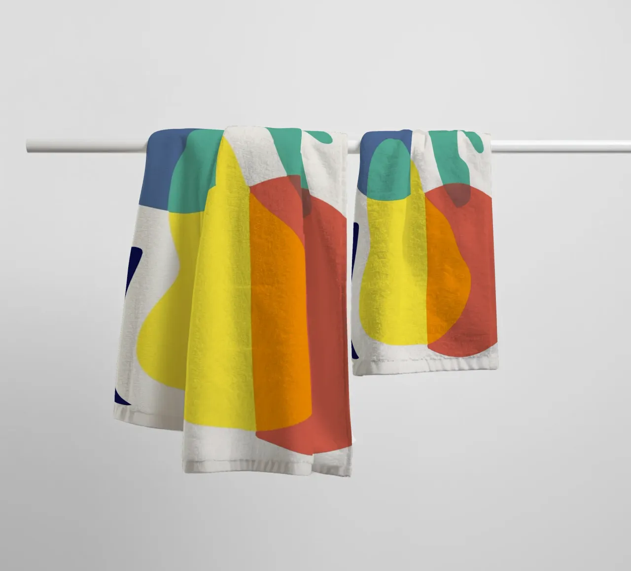 Tri color mash up 12 towel by Little Dean