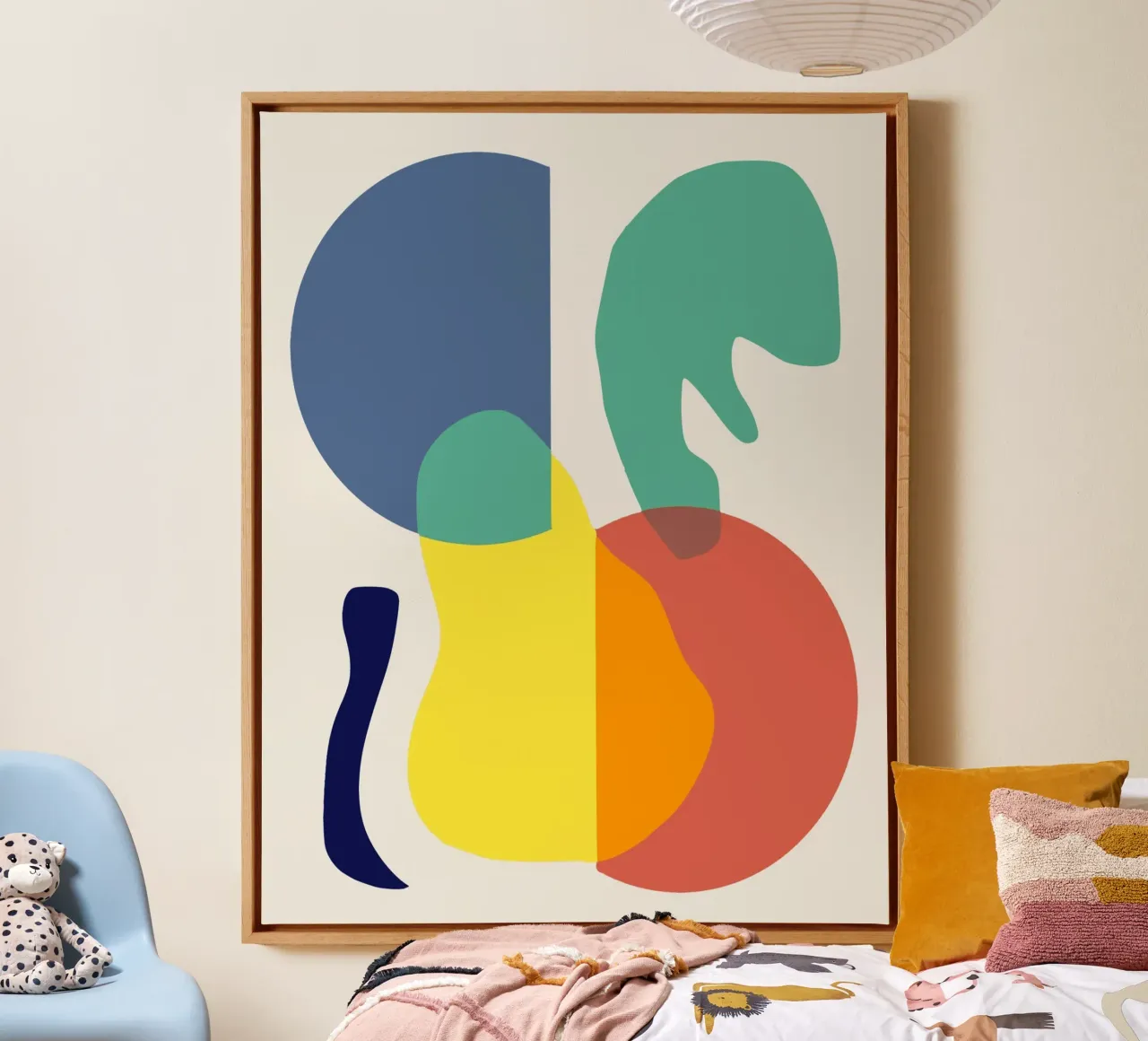 Tri color mash up 12 canvas with Floater frame by Little Dean