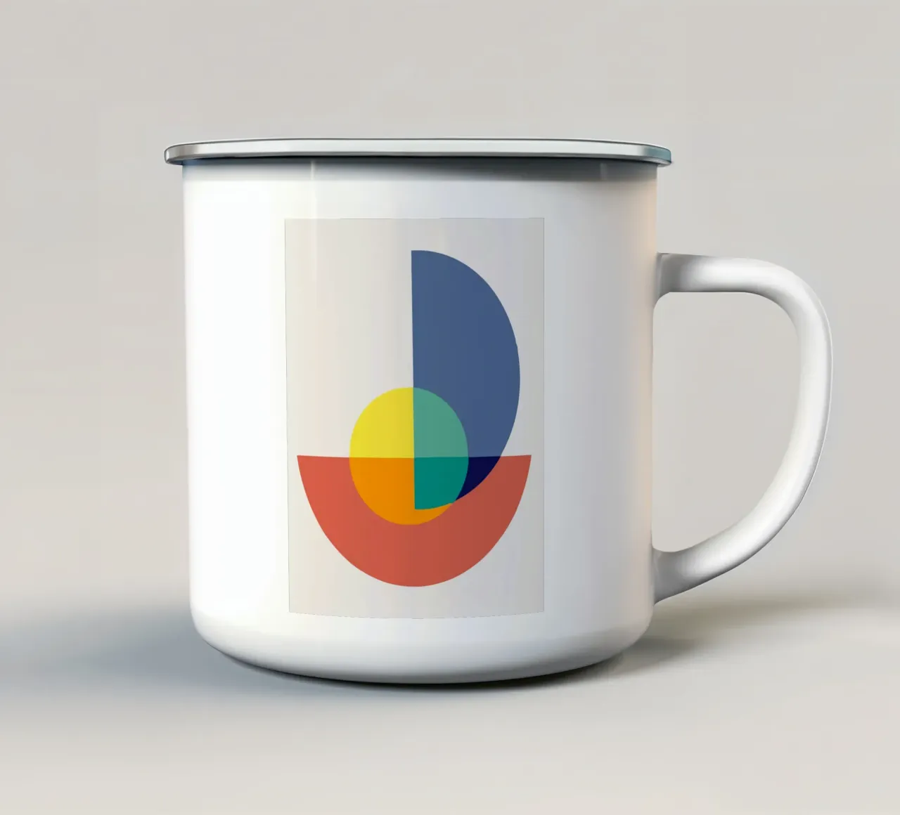 Mash up tricolore 13 tazza in smalto da Little Dean
