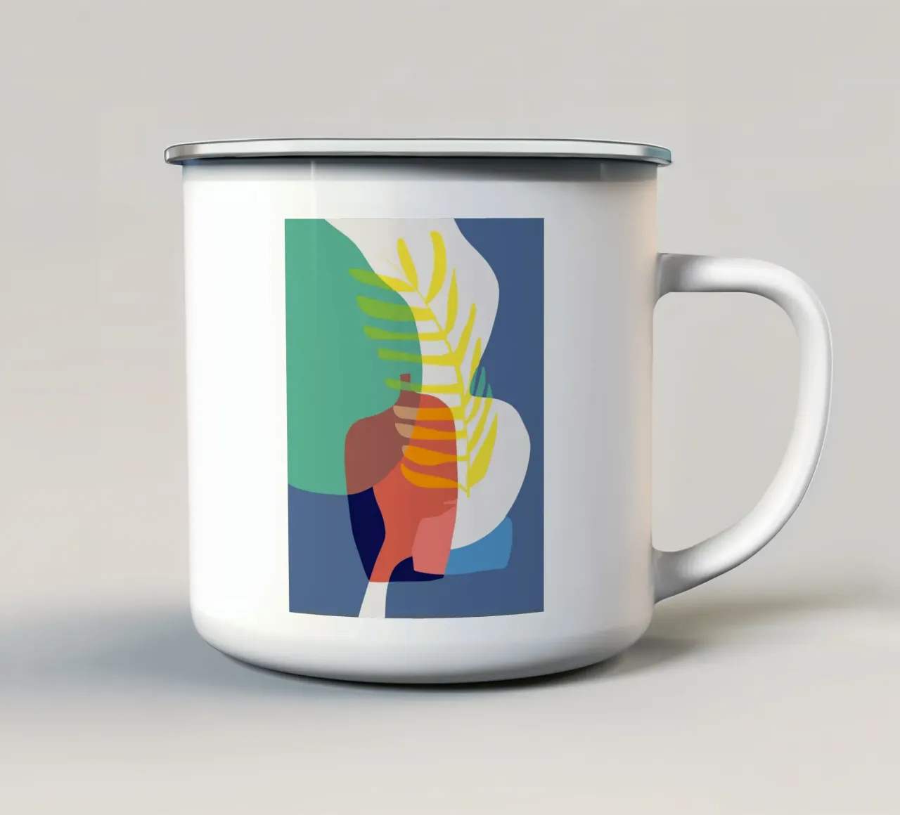 Purè tricolore 15 tazza in smalto da Little Dean