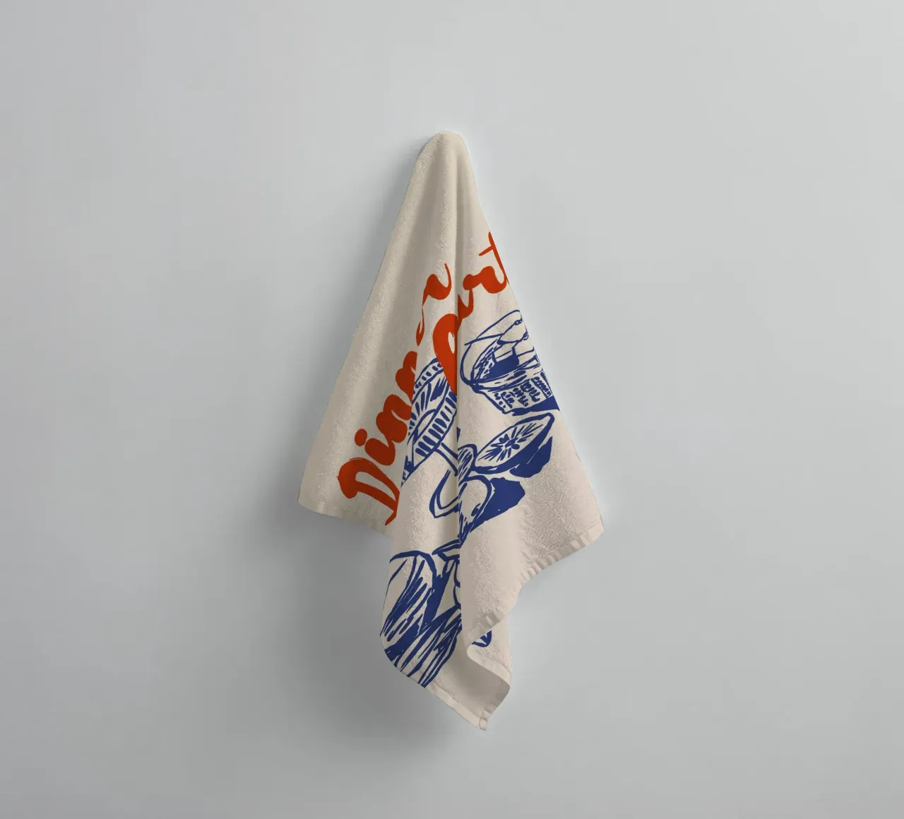 Boho Food 7 Dinner Party towel by Boho Print Collection