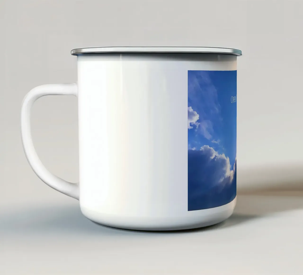 Open Your Mind tazza in smalto da Happy 😃 Art 🎨 by Christine Schnoell