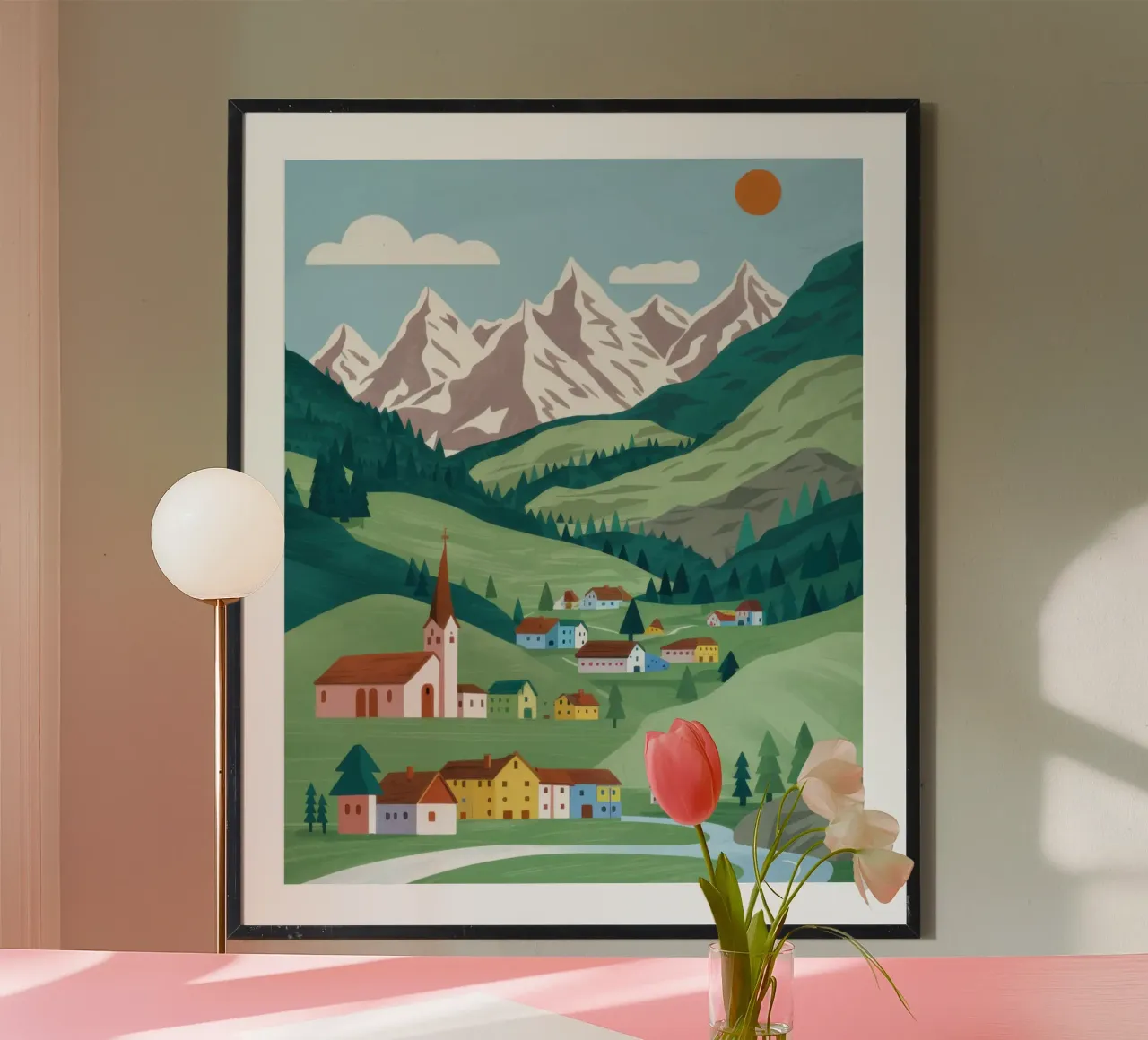 Alpine Valley Serenity poster da Sure Paint
