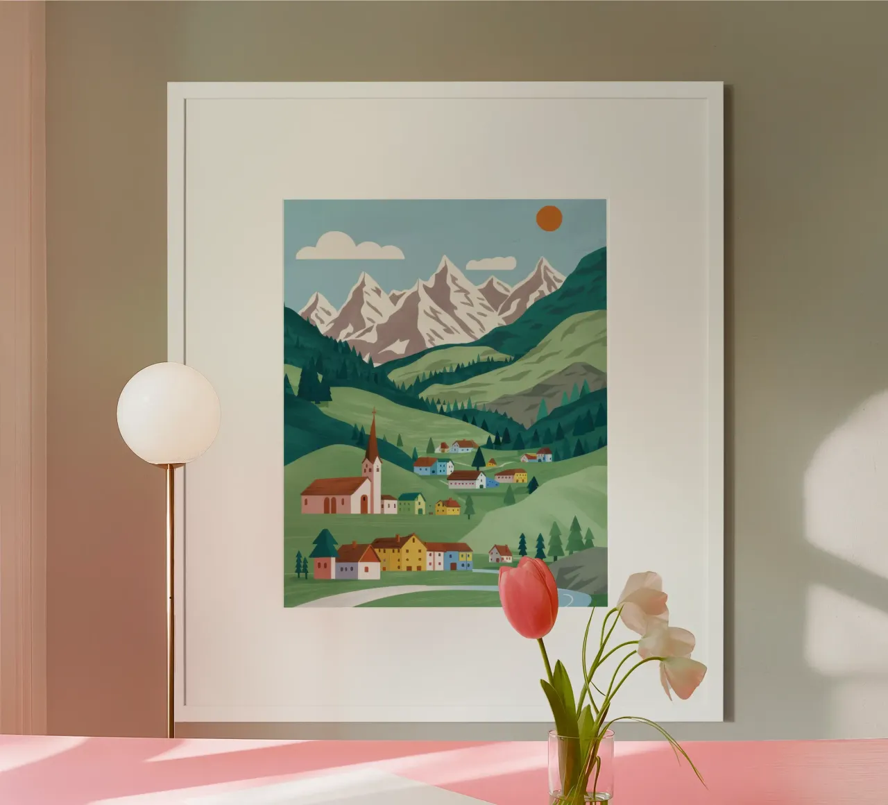 Alpine Valley Serenity poster da Sure Paint