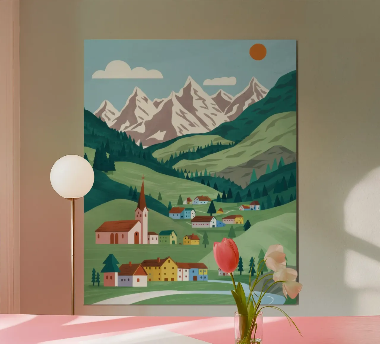 Alpine Valley Serenity poster da Sure Paint