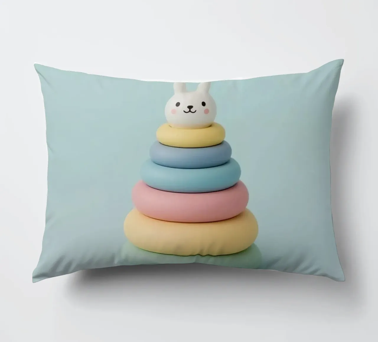 Simpatici anelli impilabili con coniglietto cuscino da DesignDoodle