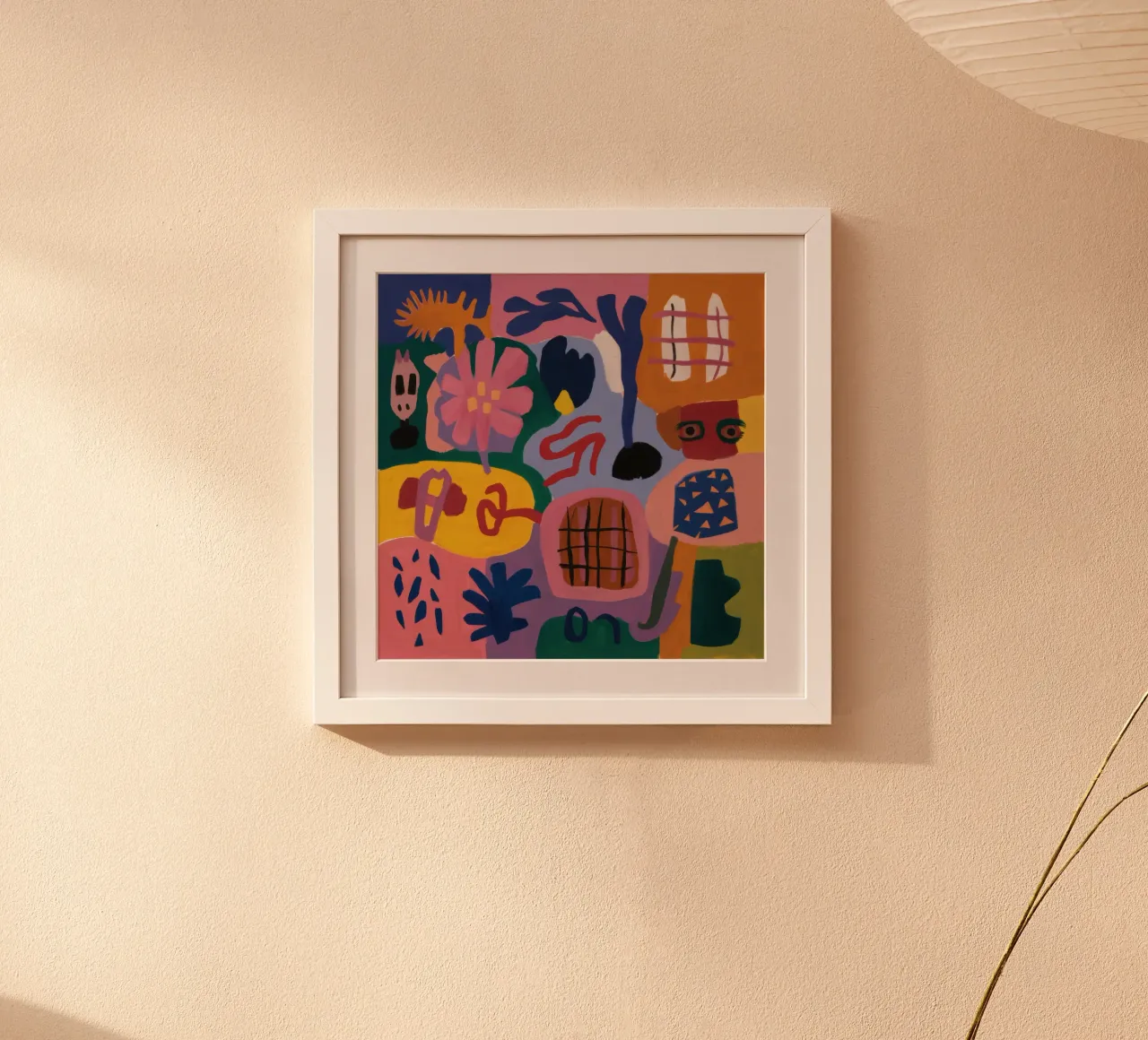 Giardino astratto notturno poster da Enter Bloom