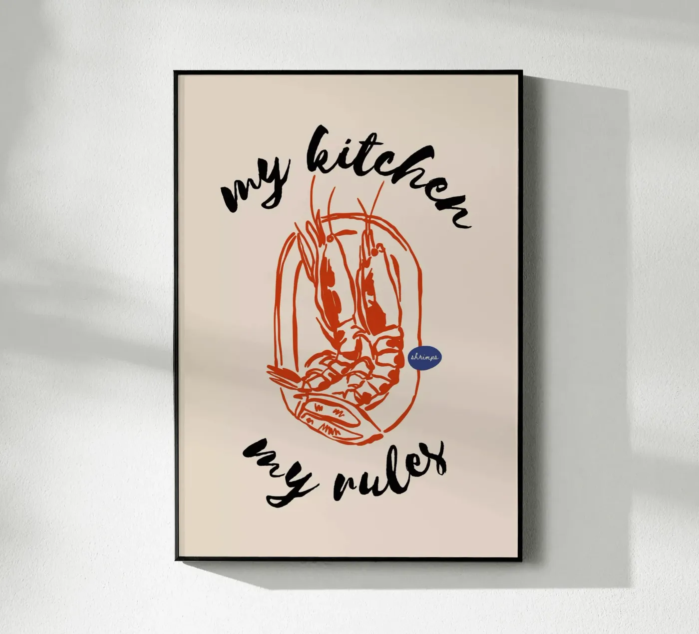 Boho Food 7 Kitchen Rules acrylic glass by Boho Print Collection