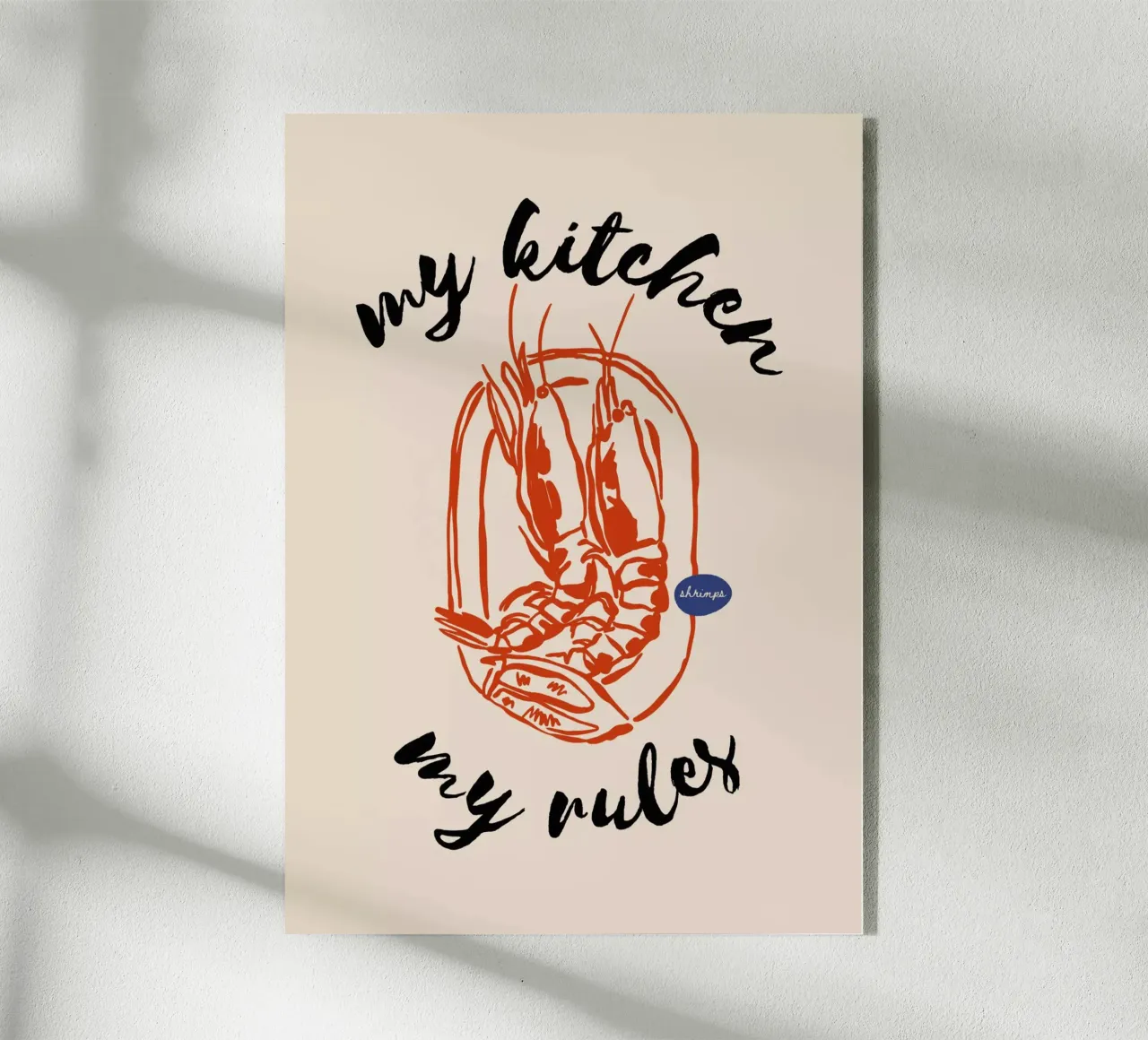 Boho Food 7 Kitchen Rules plexiglass da Boho Print Collection