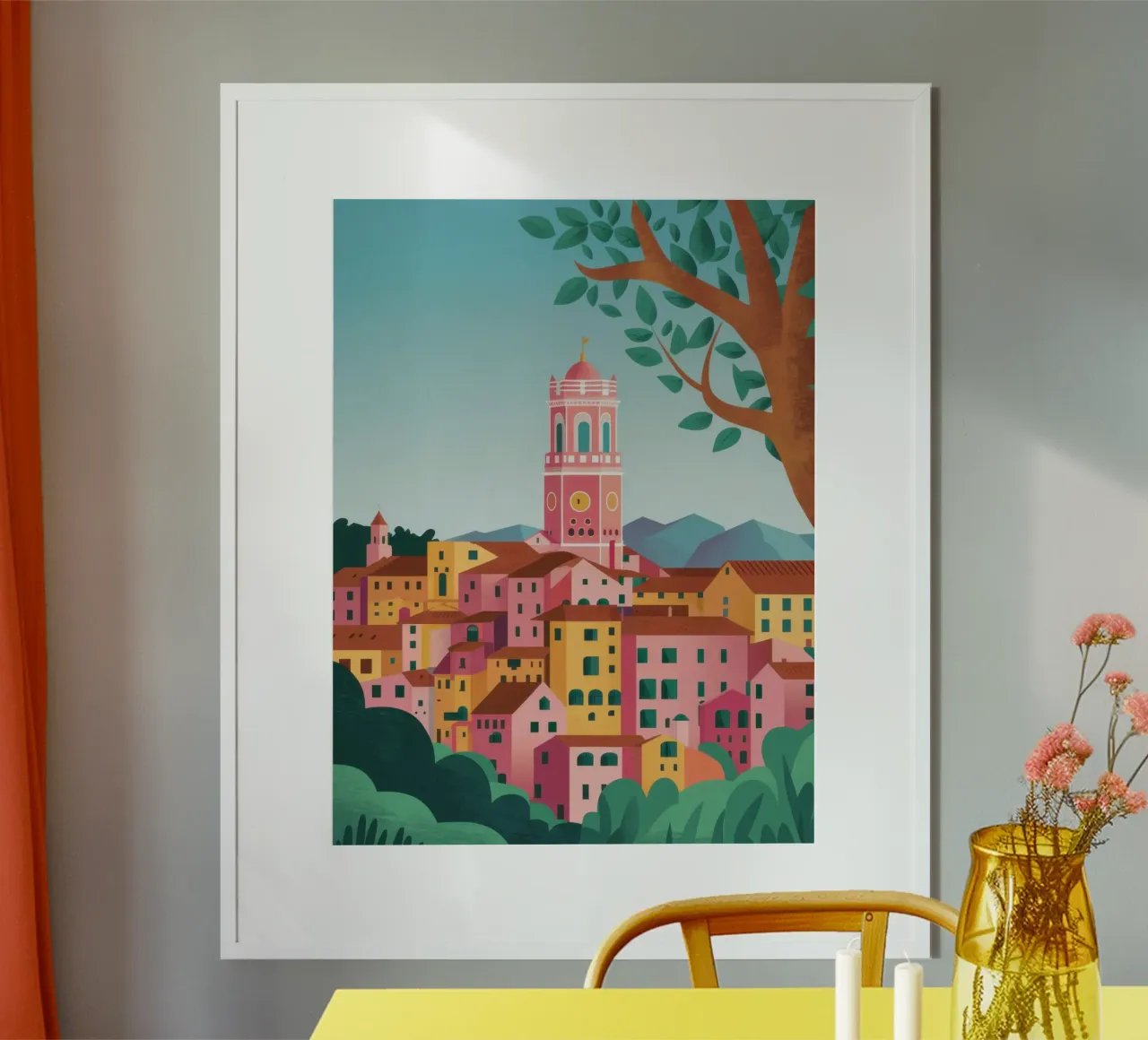Città della Torre Toscana poster da Moon Revolver