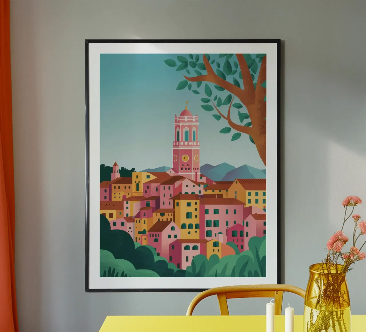 Città della Torre Toscana poster da Moon Revolver