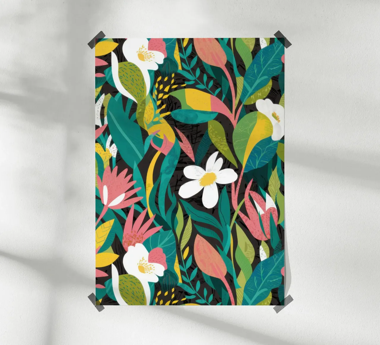 Plumeria Jungle Bliss poster da Sure Paint