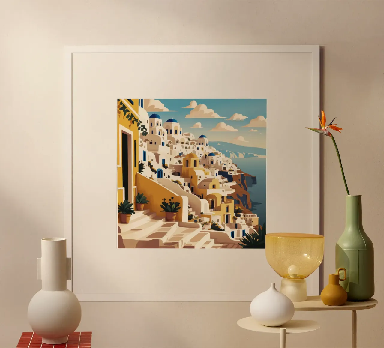 Luce dorata del sole di Venezia poster con telaio in alluminio da Orchid Patina