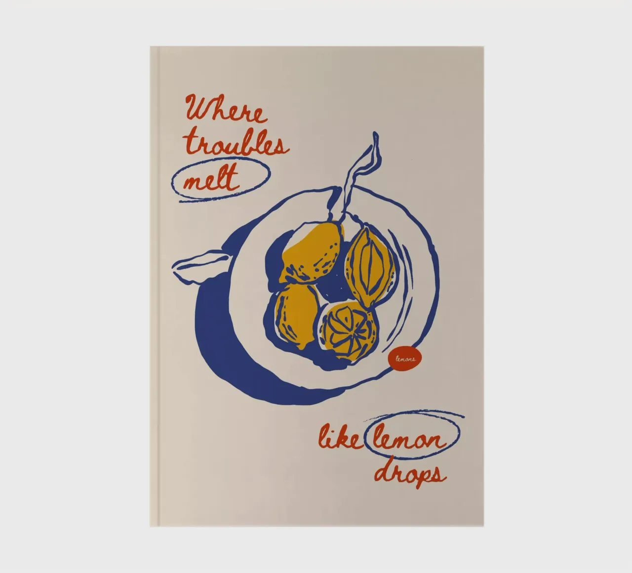 Boho Food 7 Lemon Drops notebook by Boho Print Collection