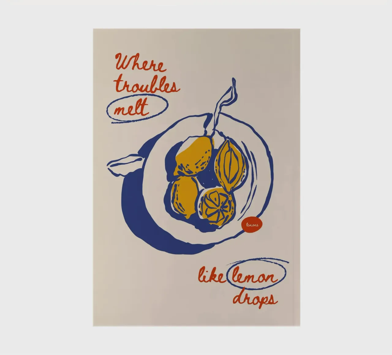 Boho Food 7 Lemon Drops notebook by Boho Print Collection