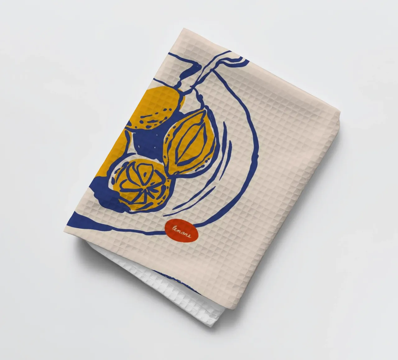 Boho Food 7 Lemon Drops paño de cocina de Boho Print Collection
