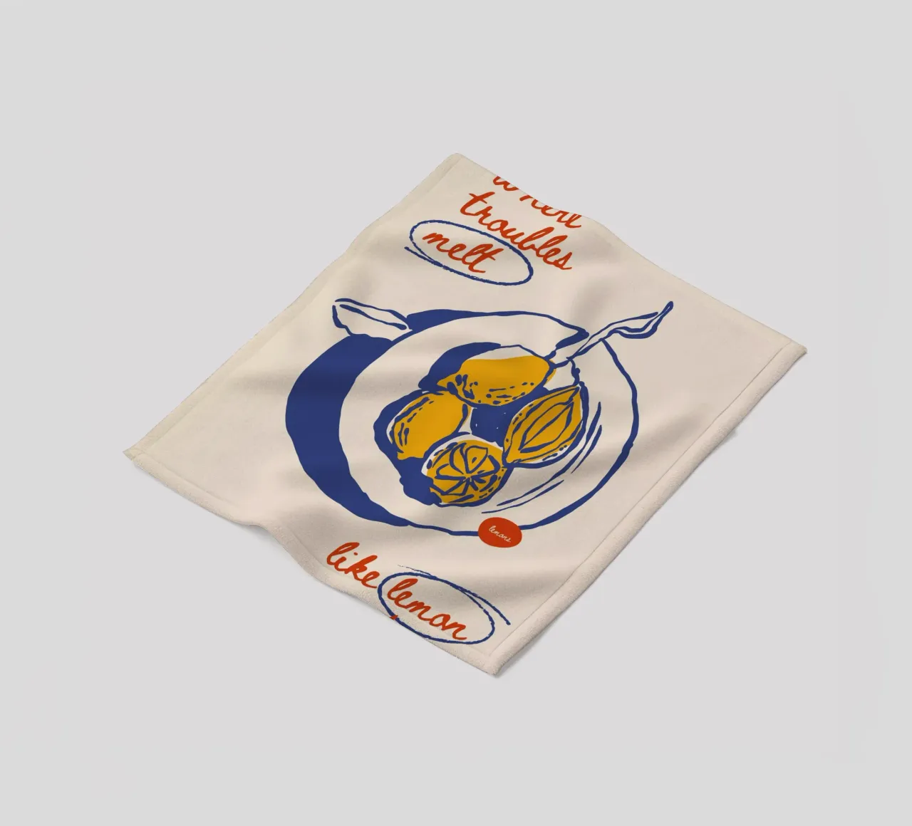 Boho Food 7 Lemon Drops coperta in pile da Boho Print Collection