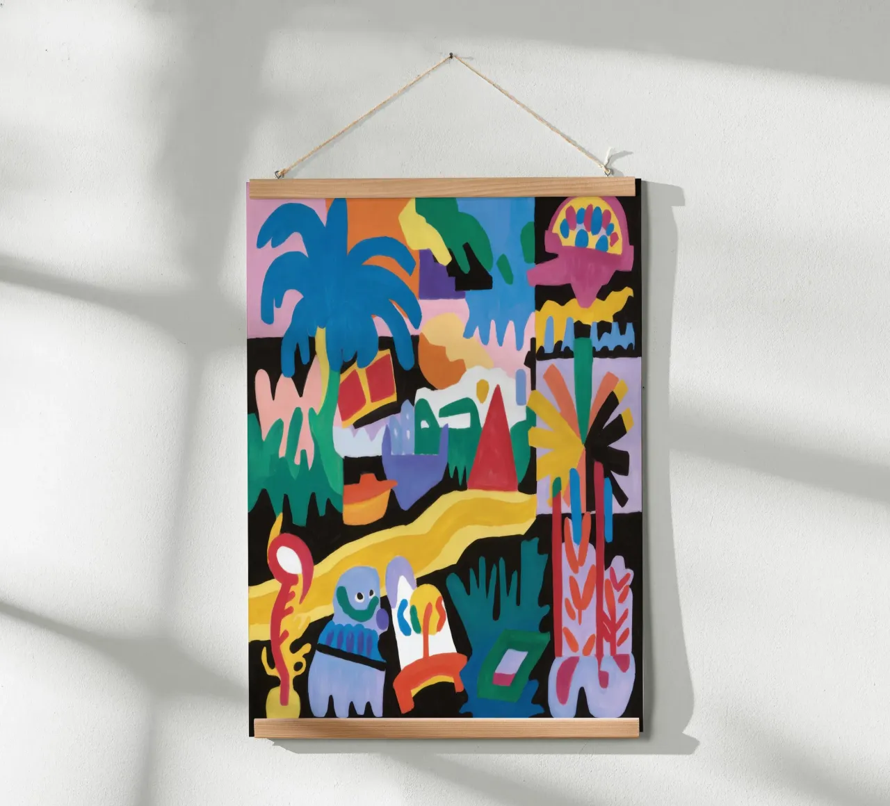 Parco giochi tropicale astratto poster con telaio in plastica da Enter Bloom