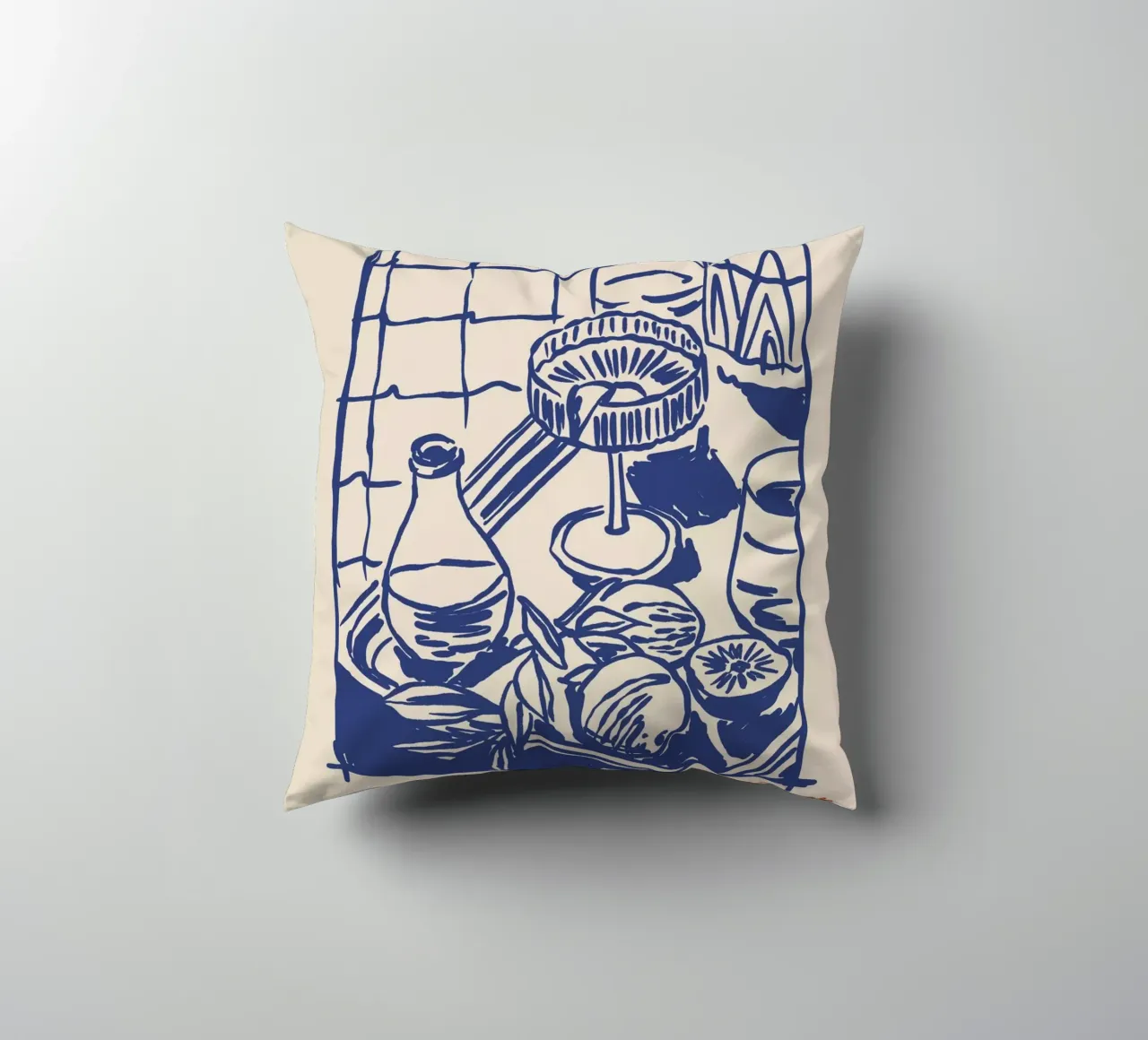 Boho Food 7 Wine Improves cuscino da Boho Print Collection