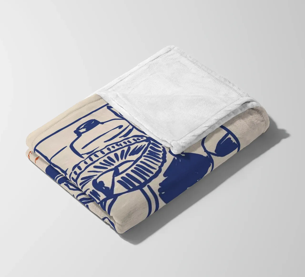 Boho Food 7 Wine Improves coperta in pile da Boho Print Collection