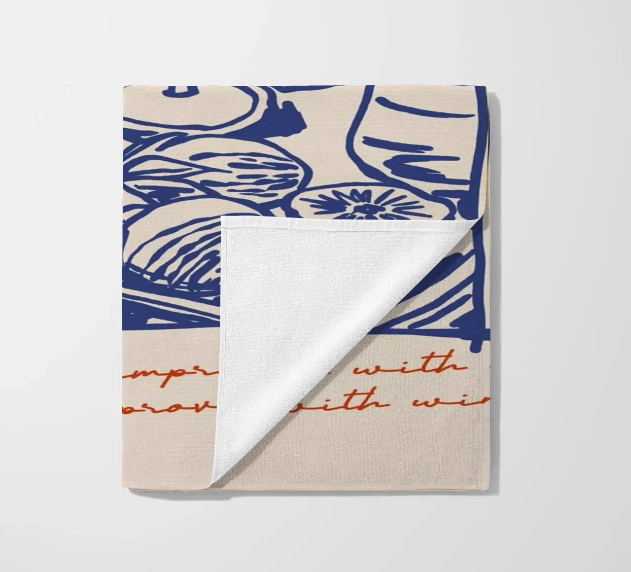 Boho Food 7 Wine Improves telo mare da Boho Print Collection