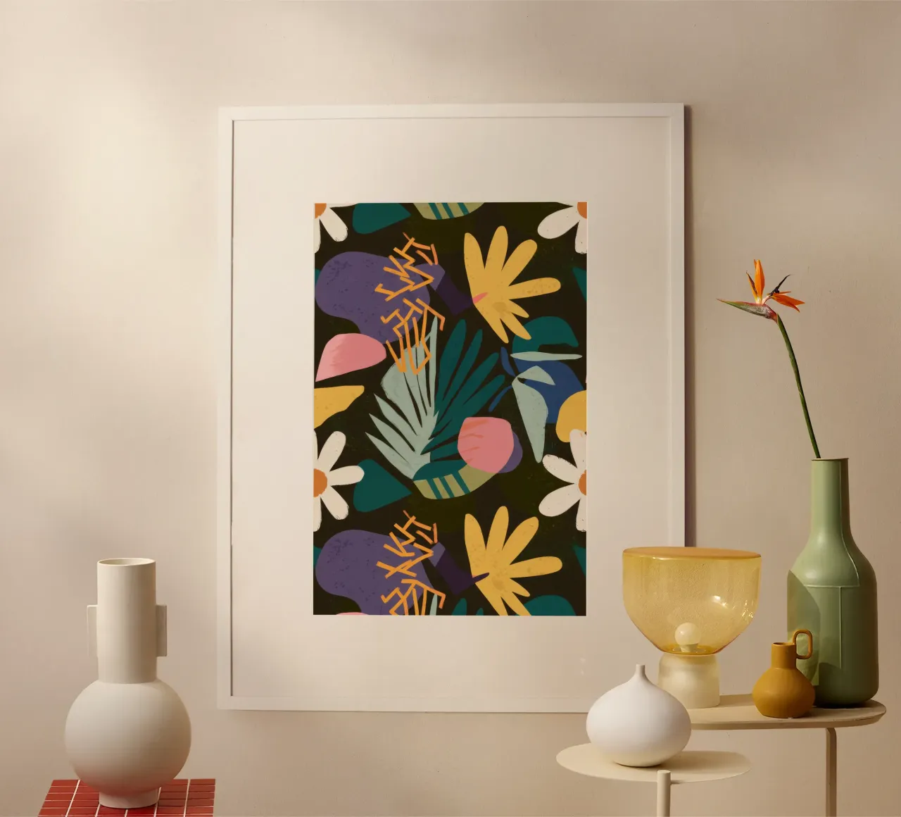 Giardino moderno di mezzanotte poster da Orchid Patina