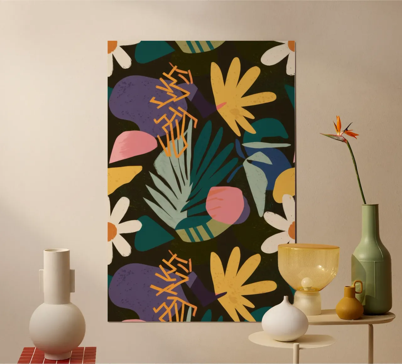 Giardino moderno di mezzanotte poster da Orchid Patina
