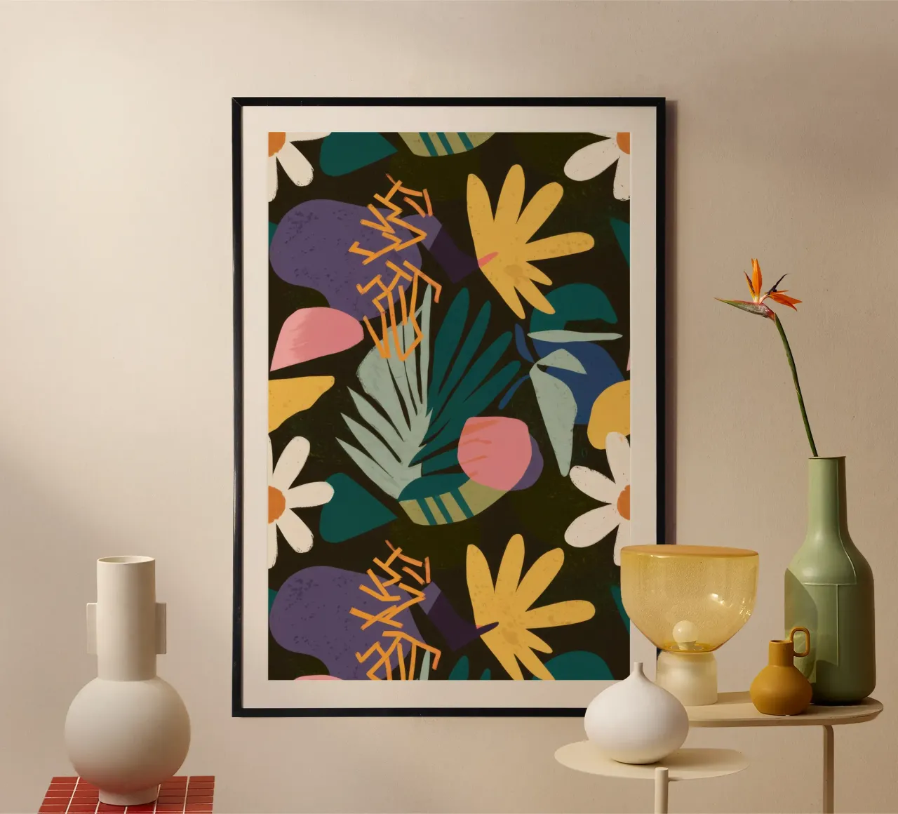 Giardino moderno di mezzanotte poster da Orchid Patina