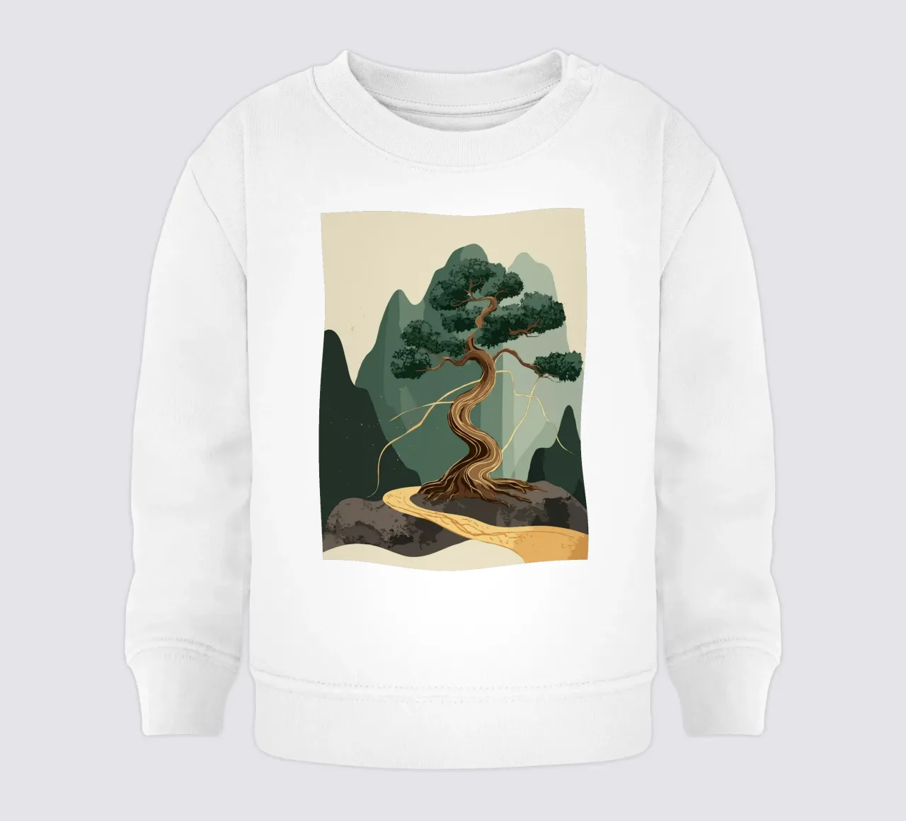 golden bonsai felpa neonato da edsonramosart