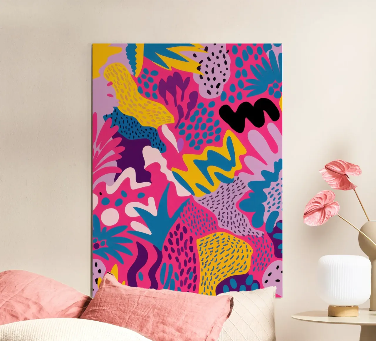 Flusso di modelli psichedelici poster con telaio in plastica da Enter Bloom
