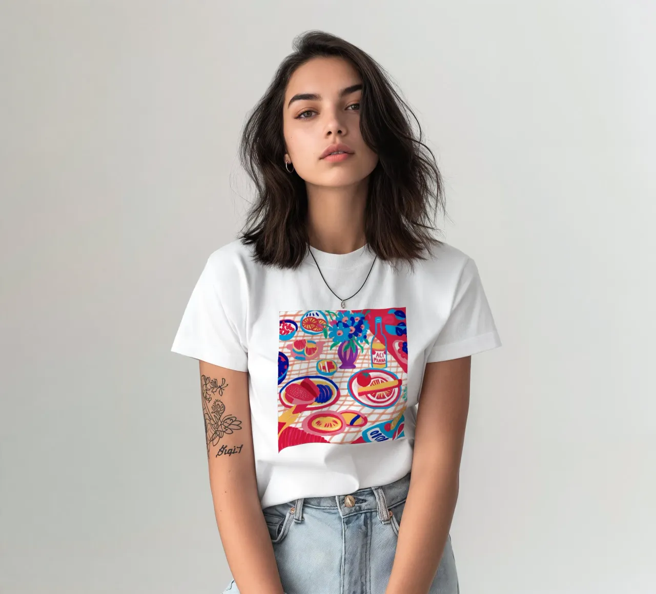 Diffusione astratta del picnic t-shirt da Frame Aura