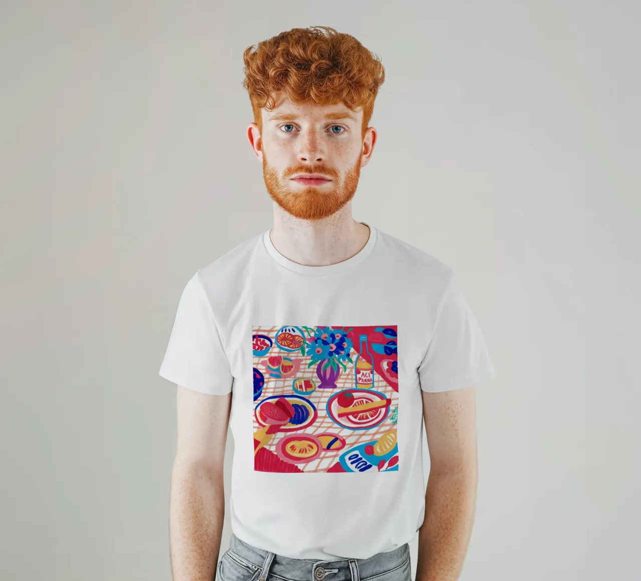 Diffusione astratta del picnic t-shirt da Frame Aura