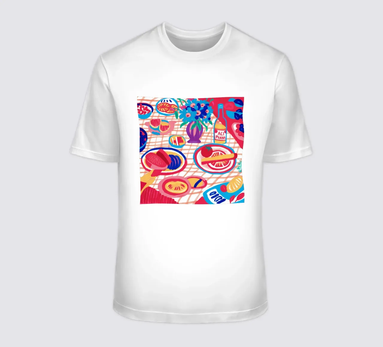 Diffusione astratta del picnic t-shirt da Frame Aura