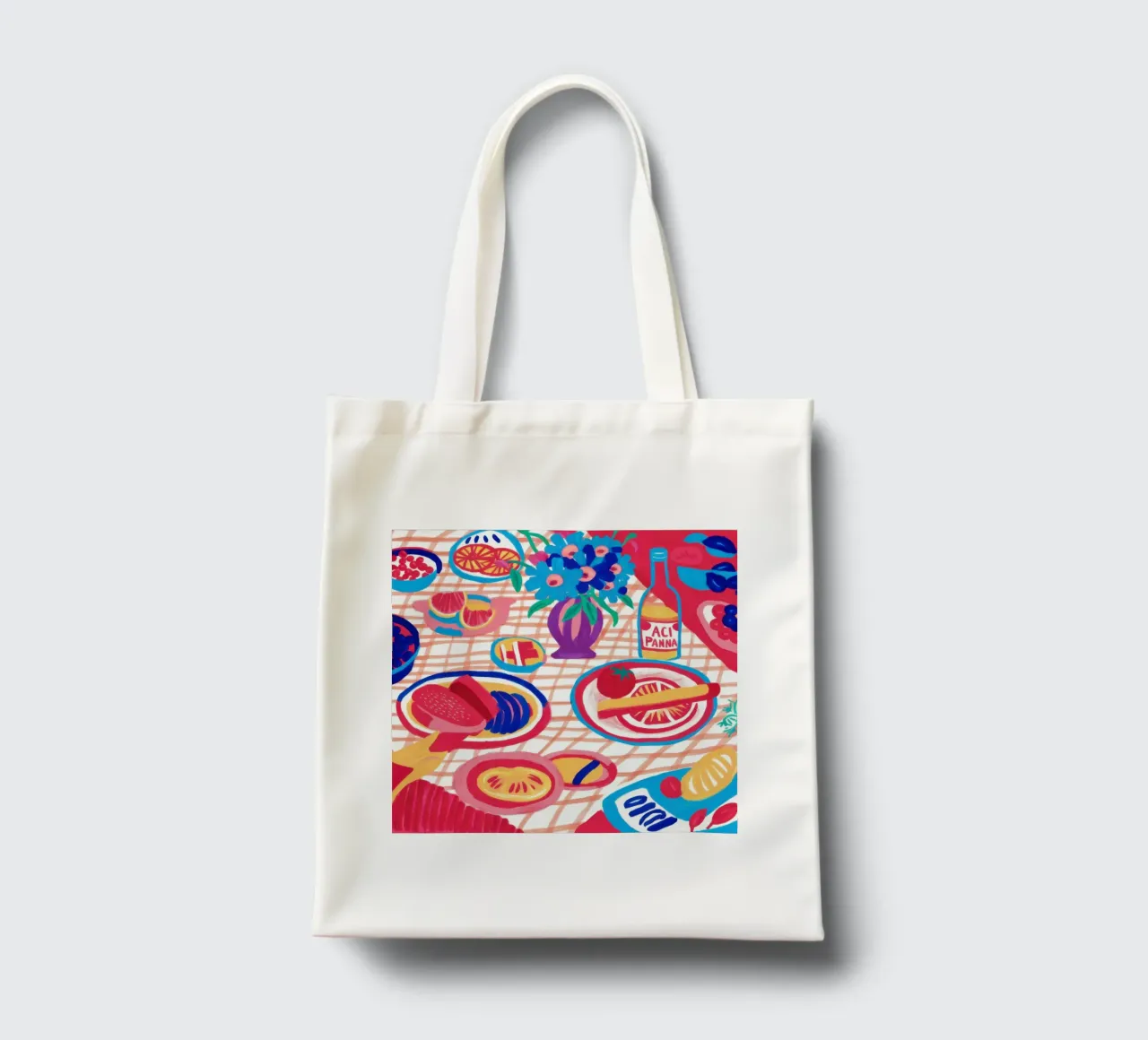 Diffusione astratta del picnic borsa in juta da Frame Aura